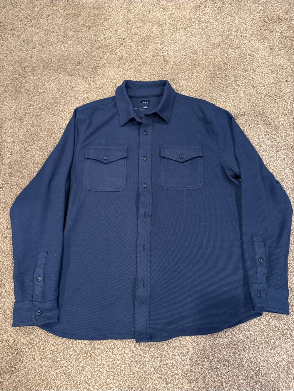 Men's Navy Button-Up Workshirt